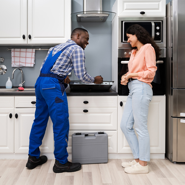 can you provide an estimate for cooktop repair before beginning any work in Hall NY